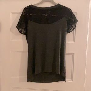 BCBG MaxAzria Lace Trim Top